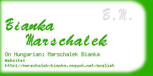 bianka marschalek business card